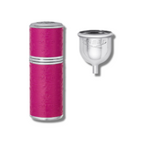 Silver & Dark Pink Travel Atomiser